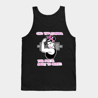 fitness, gym girl, barbell girl, fitness girl Tank Top